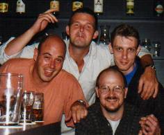 bart, rob, glenn, tony at the Hospitium Bar in Amsterdam